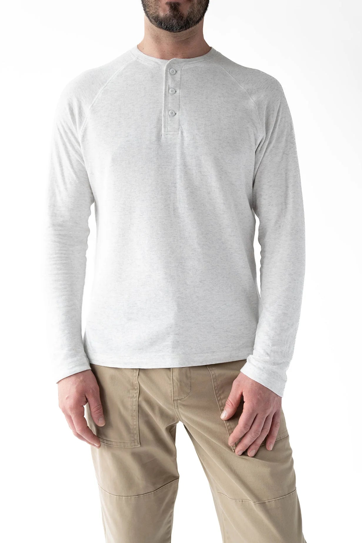 Devil Dog Ash Heather LS Henley