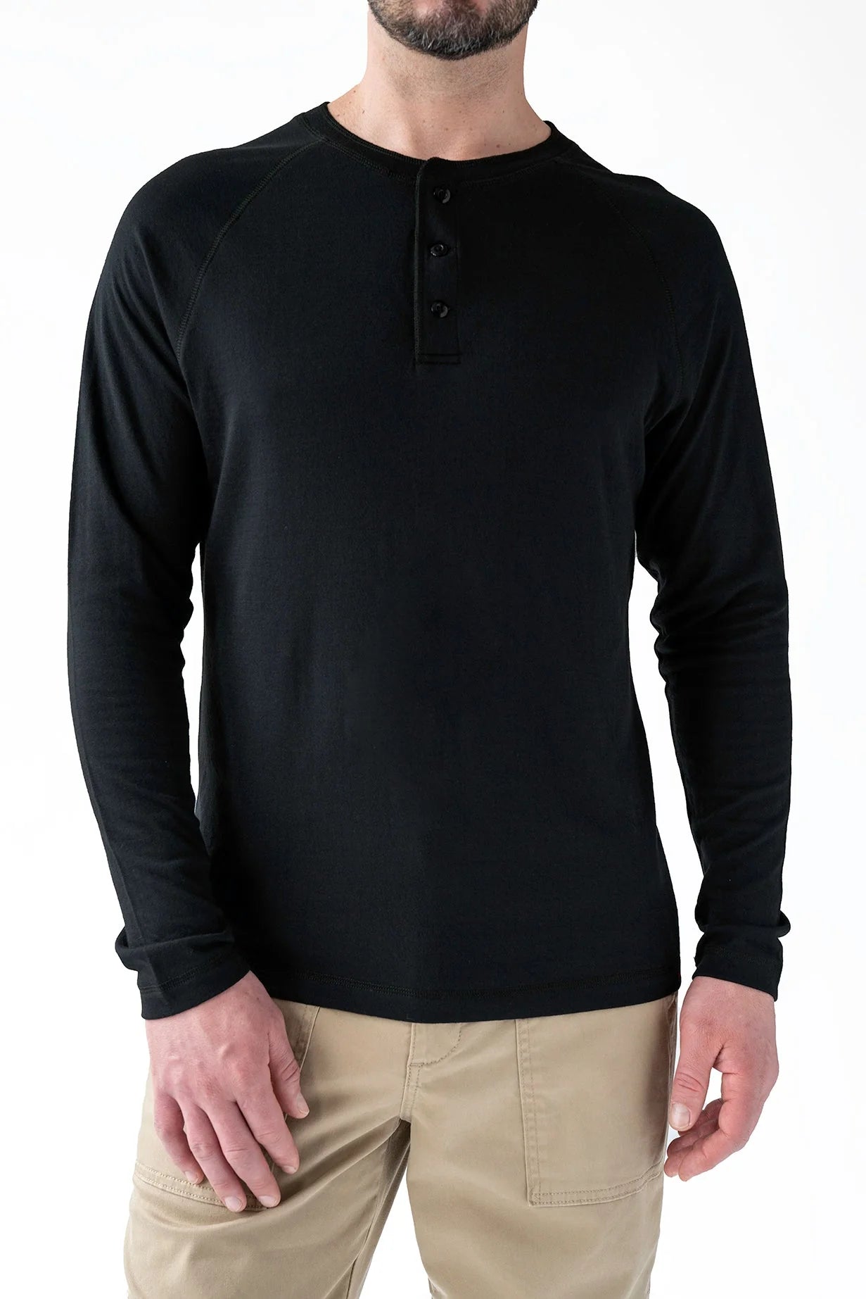 Devil Dog Deep Black LS Henley
